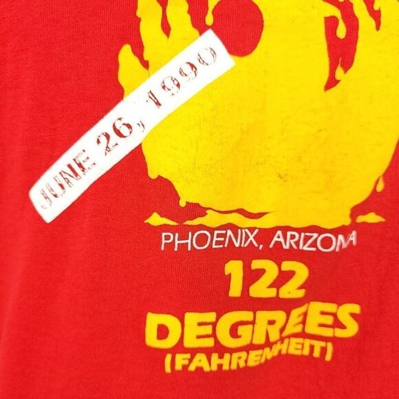I Was There T Shirt Vintage 90s 1990 Phoenix Arizona 122 Degrees Made In USA Men - Picture 3 of 7